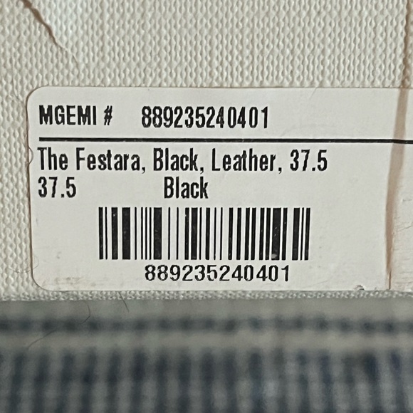 M. Gemi tall black leather boots. NWT size 37.5, US women’s size 7. - Picture 4 of 5